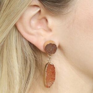 Druzy Drop Earrings